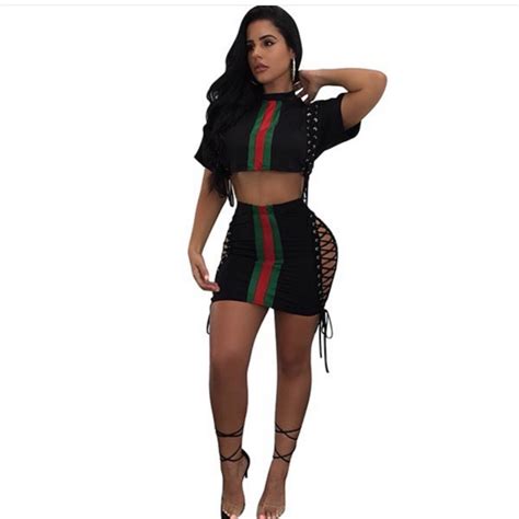 fake gucci 2 piece set